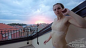 Rooftop Fire Dancing At Sunset With Ginger Lea