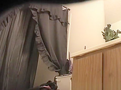 Roommate girlfriend spied in bathroom