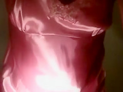 Rose Satin Nightie 2