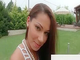 Round Ass Exotic Beauty Teases Her Pussy Till Dripping
