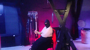 Rubber Slave, Hot Milf And Domina Dark In Tied Up Ass