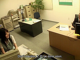 Ruri Shinohara Gets To Hardcore Fuck Her Older Manager