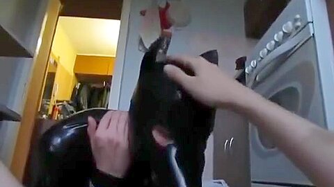 Russian Dog sucking my russian cock POV