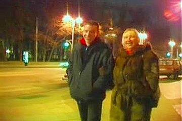 Russian mature BBW & her young boyfriend