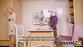 SHAME4K  Raunchy private detective fucks cheating mature on the table