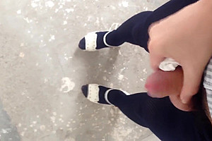 SHEMALE MASTURBATING IN PUBLIC