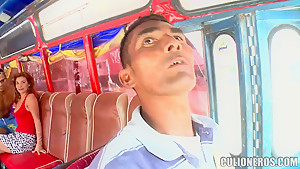 Sandra hangs out with some studs