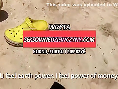 Seksowny Trening Z Szalonym Trenerem Na Plazy