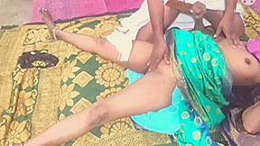 Sex With Telugu Wife In Green Sari