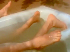 Sex outdoor on bathub