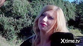 Sex-hungry Lovers Reach Mutual Orgasm During An Outdoor Walk