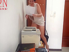 Sexretary Ecretary Scans Boobs And Pussy On Mfp In Office Stupid Secretary And Scanner 1