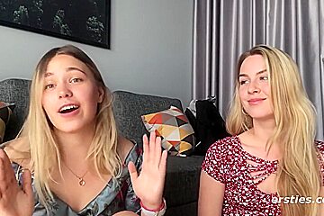 Sexy Amateur Babes Take Turns On Each Other