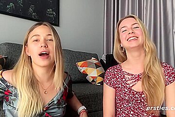 Sexy Amateur Babes Take Turns On Each Other