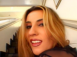 Sexy Blonde Babe Anal Fucked By Two Guys