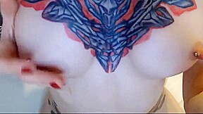 Sexy Blonde With Lots Of Tatoos