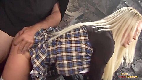 Sexy College Girls With Big Tits Share A Big Cock