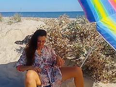Sexy Girl HOT ADVENTURE at Seaside CAMPING
