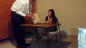 Sexy Indian Girl Gives Blowjob During Office Job Interview!