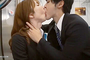 Sexy Ladyboy Gets Fucked On The Subway With Sara Aizawa