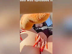 Sexy Latina In Car