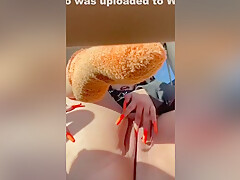 Sexy Latina In Car