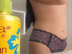 Sexy Latina teen 18+ Spied on