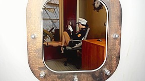 Sexy Marines Uniform Riding Crop Tease