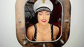 Sexy Marines Uniform Riding Crop Tease