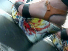 Sexy Mature Feet In Wedges High Heels