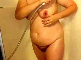 Sexy Mormon MILF shower slowmo