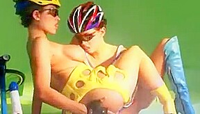 Sexy bike clad girls
