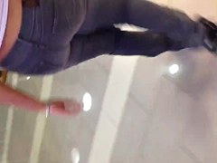 Sexy black ass in jeans