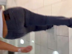 Sexy black ass in jeans