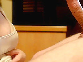Sexy slow cocktease handjob