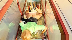 Sexy slut gets peed on