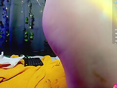 Sexy teen 18+ Fucks Herself With Anal Plug And Dildo