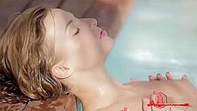 Shaved pussy pornstar outdoor with cumshot