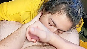 She Interrupts My Homework To Give Bj And Swallow Cum