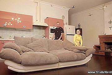 She Is Nerdy - Baby Mamby - Teeny fucked by hot neighbor