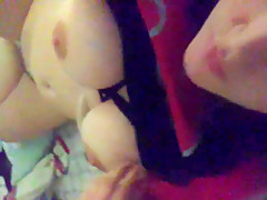 She pleased herself while i made restraints