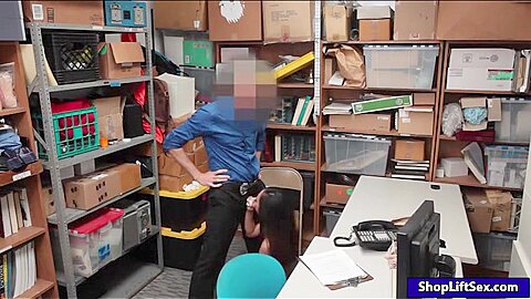 Shoplifter Stripsearch And Gets Pounded By Officer