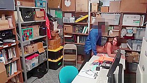 Shoplifter babe Davina fucked and gets a facial