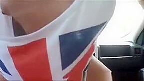 Short Haired teen 18+ Cutie Dani Desire Jizzed In The Backseat