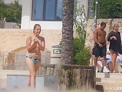 Showering On The Beach - BeachJerk