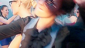 Showering slut fuck party