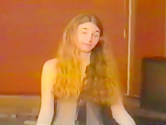 Shy college student 18+ strips for the camera again