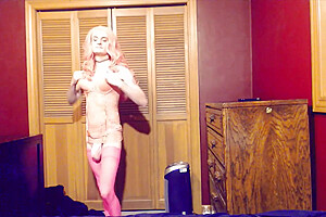 Sissy Crossdresser Changing Clothes For Bed
