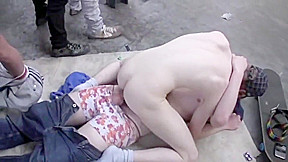 Skater Boys Bareback Gangbang