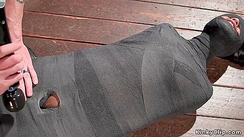 Skin Diamond In Mummified Ebony Slave Vagina Fingered
